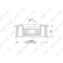 Ролик Натяжной Приводного Ремня Mazda Zj Zy Z6 Mazda 3   Axela Bk 03-09   (Alt,+Ac,-Ac) LYNXauto арт. PB5144