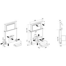 FALMEC DOWNDRAFT GLASS WHITE 90