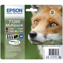 Картридж EPSON  (C13T12854012) для  S22 SX125, черный голубой пурпурный желтый