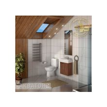 Акватон Мебель для ванной Эклипс 46 (эбони темный) - Набор мебели стандартный (тумба-умывальник, зеркало, раковина)