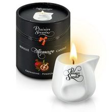 Массажная свеча с ароматом граната Bougie de Massage Gourmande Grenadine - 80 мл. Белый