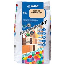 МАПЕЙ Кераколор ФФ затирка для швов №132 бежевая (2кг)   MAPEI Keracolor FF цементно-полимерный шовный заполнитель №132 бежевая (2кг)