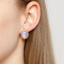 Серьги с лунным камнем (позолота), Magia di Natura (арт. 57788-3026)