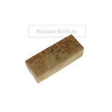 Карельская береза, брусок стабилизированный, желтый