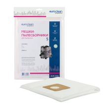 EUR-229 5 Мешки-пылесборники Euroclean синтетические для пылесоса, 5 шт