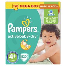 Pampers Active Baby Maxi Plus 4+ 9-16 кг 120 шт.