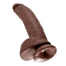 Pipedream Коричневый фаллоимитатор 9  Cock with Balls - 22,9 см. (коричневый)