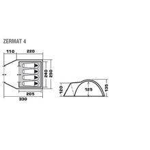 Палатка Trek Planet Zermat 4 (70194)