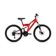 Велосипед FORWARD ALTAIR MTB FS 24 disc красный-черный