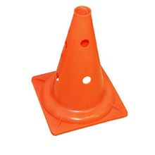 Конус тренировочный 35см оранжевый, красный, с отверстиями