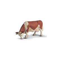 Schleich Дом животные Корова (рыжая, кушает) 13133