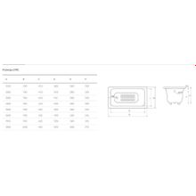 Ванна чугунная Goldman Classic 130x70 с ножками в комплекте