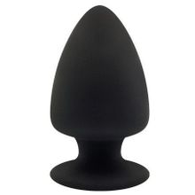 Dream Toys Черная анальная пробка PREMIUM SILICONE PLUG L - 13 см. (черный)