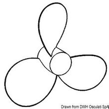 Osculati SS propeller SUZUKI 153 4x21 L, 52.532.53
