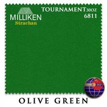 Сукно Milliken Strachan Snooker 6811 Tournament 30oz 193см Olive Green
