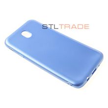 J7 (2017) Samsung Силиконовый чехол TPU Case Металлик голубой