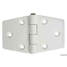 Osculati Reinforced nylon hinge, white 98x65 mm, 38.823.21
