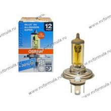 Лампа галоген 12V Н4 60 55W P43t OSRAM +30% яркости всепогодная  64193ALS