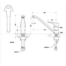 Смеситель для кухни Bravat Vega F7119177CP-1