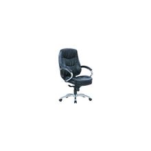 Кресло руководителя EChair CS-620E-6, черная экокожа премиум