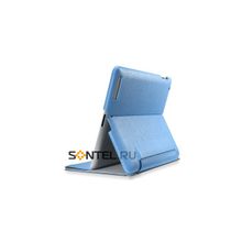 Кожаный чехол-подставка для iPad 2 Leinwand, голубой SGP07825