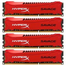 Модуль памяти Kingston DDR3 DIMM 32GB (PC3-12800) 1600MHz Kit (4 x 8GB) HX316C9SRK4 32 HyperX CL9 XMP Savage Series