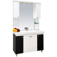 Misty Мебель для ванной Олимпия 105 прямая, венге белая