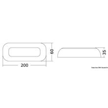 Osculati Plafoniera di servizio a LED con touch switch, 13.199.07