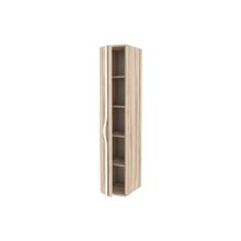 Алмаз. Любимый дом Марта Шкаф-окончание с гнутой дверью (левый Белый Дезира Эш М)