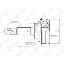 Шрус Наружный | Перед Прав Лев | LYNXauto арт. CO7508