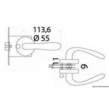 Osculati Antivibration recess-fit 110 x 13 mm, 38.409.73