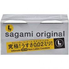 Презервативы Sagami Original L-size увеличенного размера - 12 шт. прозрачный