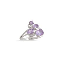 Кольцо из серебра 925 пробы, вставка аметист, VR00399