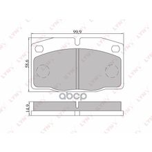 Колодки Тормозные Дисковые | Перед | Daewoo Nexia  Opel Ascona C Kadett >92 Vectra A >95 Omega A LYNXauto арт. BD5905
