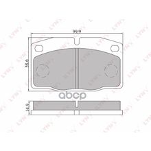 Колодки Тормозные Дисковые | Перед | Daewoo Nexia  Opel Ascona C Kadett >92 Vectra A >95 Omega A LYNXauto арт. BD5905