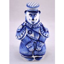 Штоф "Медведь". Гжельский фарфор. арт. 1598