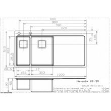 Мойка Reginox Nevada 18x30 LUX OKG Left (c box) L