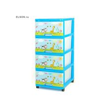 Dunya Plastik 0403-9 Комод с рисунком На лужайке