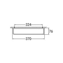Полотенцедержатель подвесной 370х76 мм ART&MAX MAXIMA  AM-F-8912A Хром