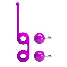 Лиловые вагинальные шарики Kegel Tighten Up III (127456)