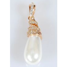 Кулон с перламутр изыск"