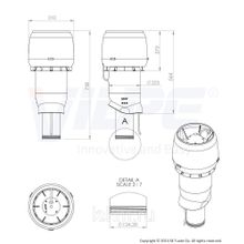 Вентилятор крышный E190Р 125 500