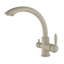 Смеситель Paulmark Essen Es213001-328 для кухни с изливом для фильтра бежевый