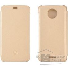 Lenovo Чехол Moto C Flip Cover Gold WW полиуритан золотистый PG38C01665