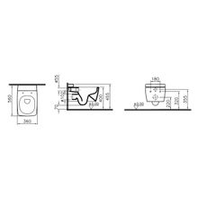 Vitra Унитаз подвесной Metropole 7672B003-1086 с емкостью для чистящей жидкости