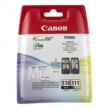Canon PG-510 CL-511 2970B010 Картридж для PIXMA MP240 260 480, MX320 330, 4 цвета, 244 стр.