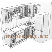 Кухня БЕЛАРУСЬ-9.8 модульная угловая. Варианты правый, левый