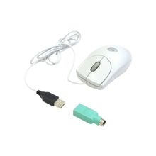 Logitech RX250 Optical Mouse White USB+PS 2
