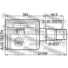 Шрус Внутренний | Лев | Seat Toledo Iv (Kg3) 2012- 22*31*26 Мм Febest арт. 2311PV