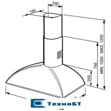 Каминная вытяжка Smeg KS89AOE